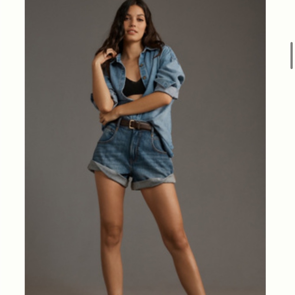 Pilcro Blue Jean Shorts